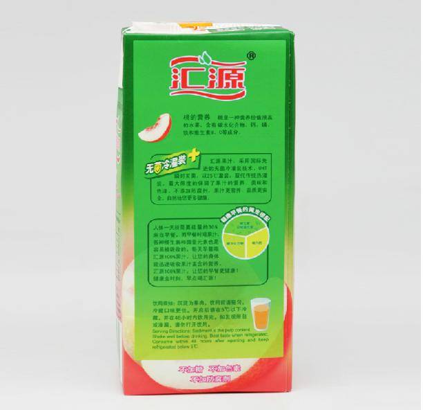 汇源100%纸盒桃汁1l 百分百纯果汁