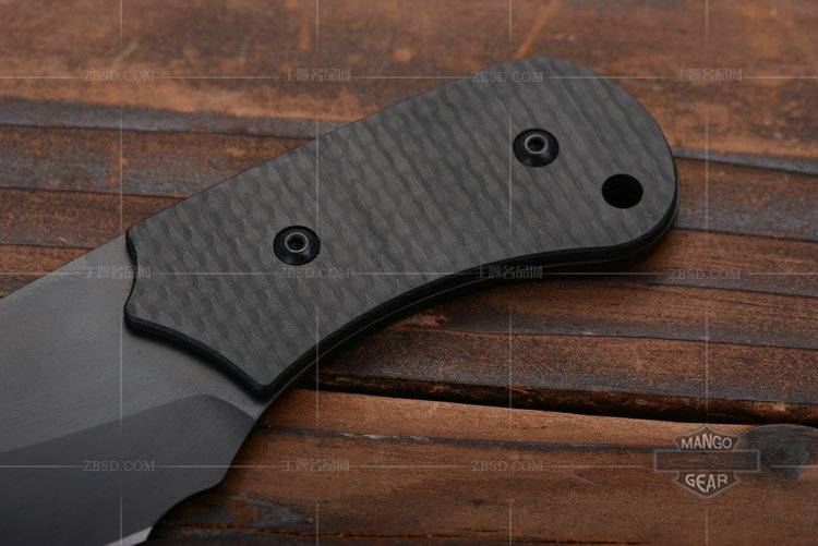 美国原装正品进口strider挺进者msc碳纤维手柄矛头刃野外随身直刀.