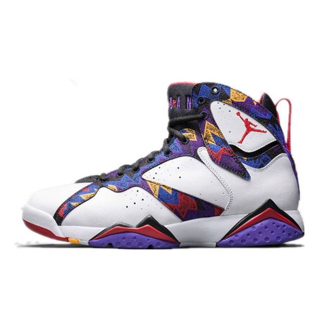 耐克nike air jordan 7 aj7乔7白紫毛衣 男款篮球鞋304775-142 3.