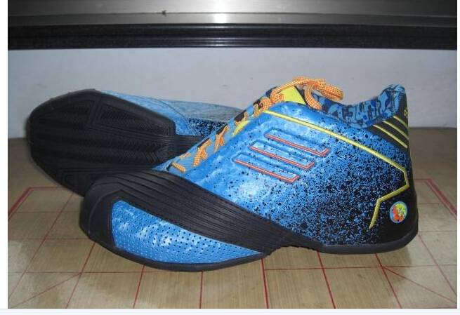 adidas tmac 3 阿迪達斯男子經典復刻籃球鞋 麥蒂黑藍限量 c75307 .