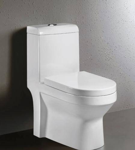 亚细亚节水超漩式静音防臭喷射虹吸超薄盖板一体式马桶坐便器918.