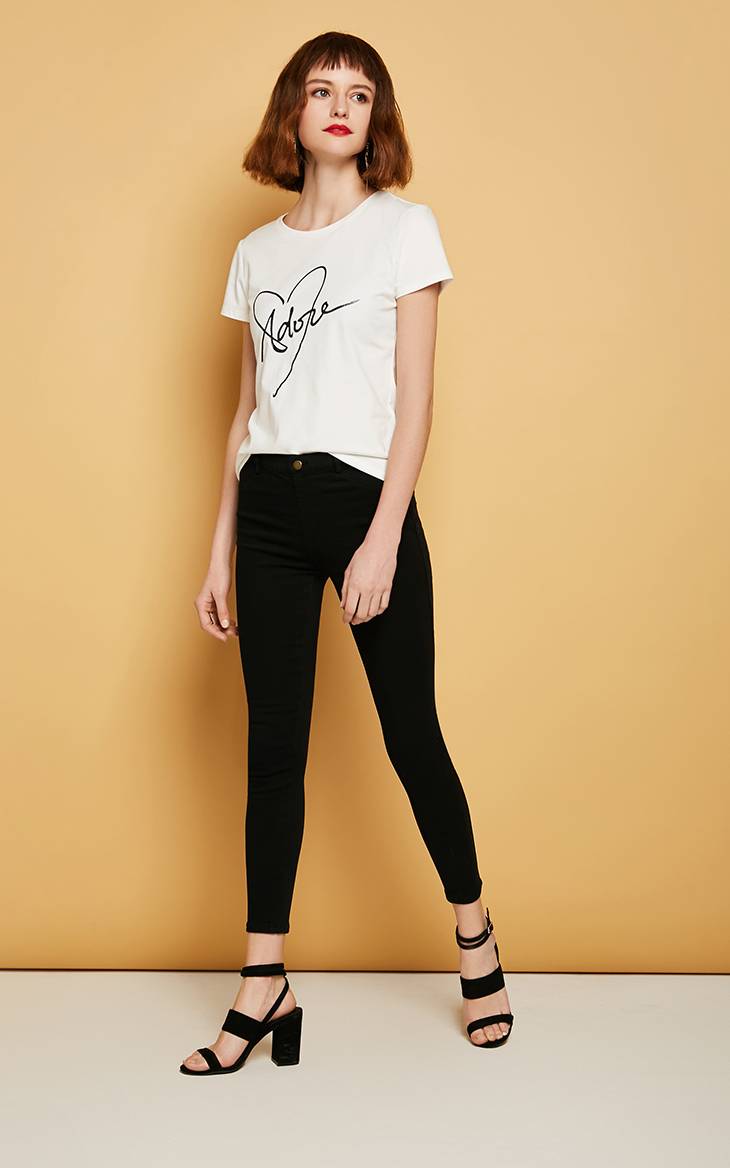 修身复古港味九分裤chic微弹小脚牛仔裤女￥ 89.00已售:0件